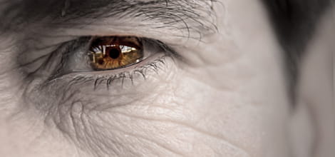 Close up of man's eye